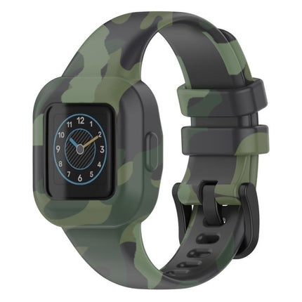 xDfind Steel Buckle Printed Silicone Watch Band, For GarminFit JR3 / Garmin Vivofit JR 3