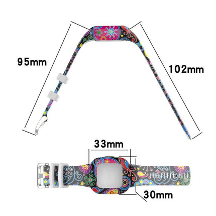 xDfind Steel Buckle Printed Silicone Watch Band, For GarminFit JR3 / Garmin Vivofit JR 3