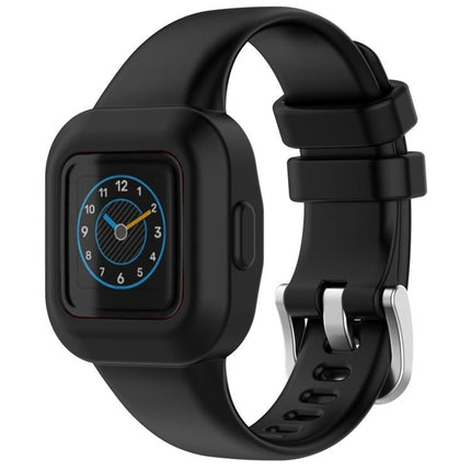 xDfind Silver Steel Buckle Solid Color Silicone Watch Band, For GarminFit JR3 / Garmin Vivofit JR 3