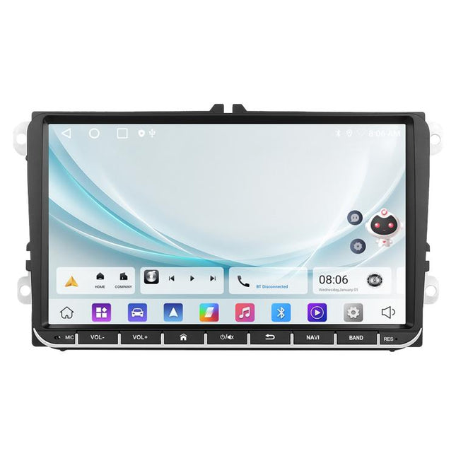 For Volkswagen Android 15 9 inch Screen Car Player Car Central Control Navigation, Standard, Standard+AHD+Microphone