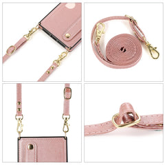 Wrist Strap PU+TPU Shockproof Protective Case with Crossbody Lanyard & Holder & Card Slot, For iPhone 6, For iPhone 7 / 8 / SE 2020, For iPhone 6 Plus, For iPhone 8 Plus / 7 Plus, For iPhone XS / X, For iPhone XR