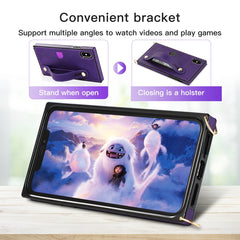 Wrist Strap PU+TPU Shockproof Protective Case with Crossbody Lanyard & Holder & Card Slot, For iPhone XS Max, For iPhone 11, For iPhone 11 Pro, For iPhone 11 Pro Max