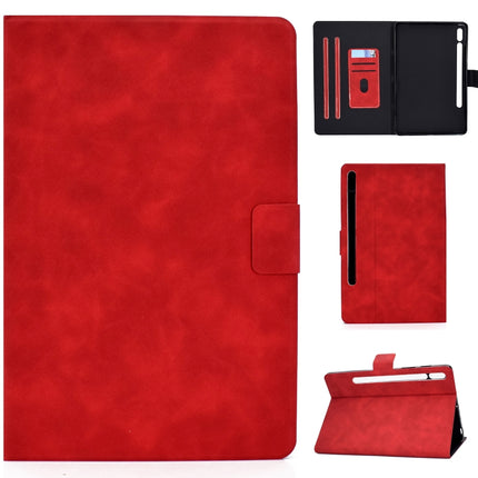 Horizontale Klapphülle aus Leder mit Rindslederstruktur, Halterung und Kartenfächern sowie Schlaf-/Weckfunktion, für Samsung Galaxy Tab A7 (2020) T500, für Samsung Galaxy Tab S8 / Galaxy Tab S7 11.0 T870, für iPad Air 2022/2020 10.9