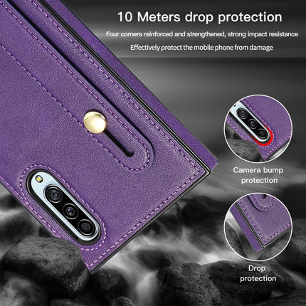 Wrist Strap PU+TPU Shockproof Protective Case with Crossbody Lanyard & Holder & Card Slot, For Samsung Galaxy A90 5G, For Samsung Galaxy Note9, For Samsung Galaxy Note 10, For Samsung Galaxy Note 10 Pro