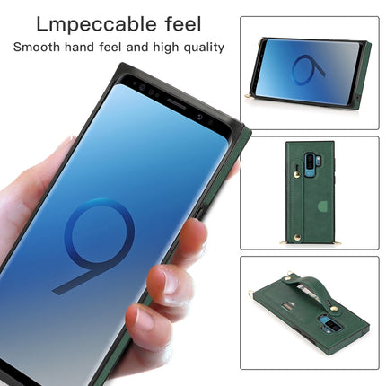 Wrist Strap PU+TPU Shockproof Protective Case with Crossbody Lanyard & Holder & Card Slot, For Samsung Galaxy S9, For Samsung Galaxy S9 Plus, For Samsung Galaxy S10, For Samsung Galaxy S10e