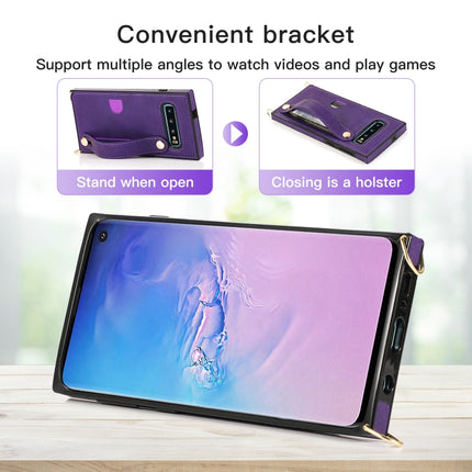 Wrist Strap PU+TPU Shockproof Protective Case with Crossbody Lanyard & Holder & Card Slot, For Samsung Galaxy S10 Plus, For Samsung Galaxy S20, For Samsung Galaxy S20 Plus, For Samsung Galaxy S20 Ultra