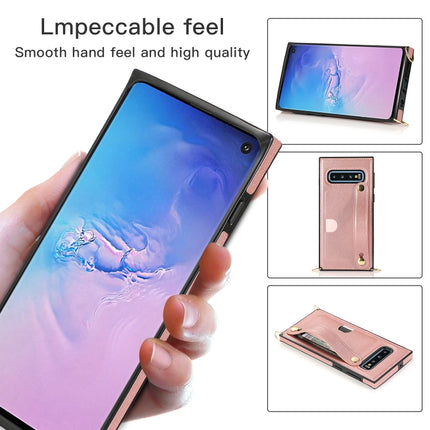 Wrist Strap PU+TPU Shockproof Protective Case with Crossbody Lanyard & Holder & Card Slot, For Samsung Galaxy S10 Plus, For Samsung Galaxy S20, For Samsung Galaxy S20 Plus, For Samsung Galaxy S20 Ultra