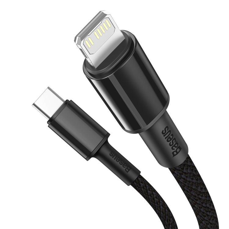 Cable de datos de carga rápida trenzado de alta densidad Baseus 20 W tipo C/USB-C a 8 pines PD, longitud: 2 m, longitud: 2 m