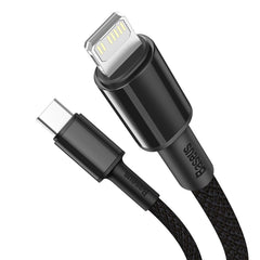 Baseus 20W Type-C / USB-C to 8 Pin PD High-density Braided Fast Charging Data Cable, Length: 2m, Length: 2m