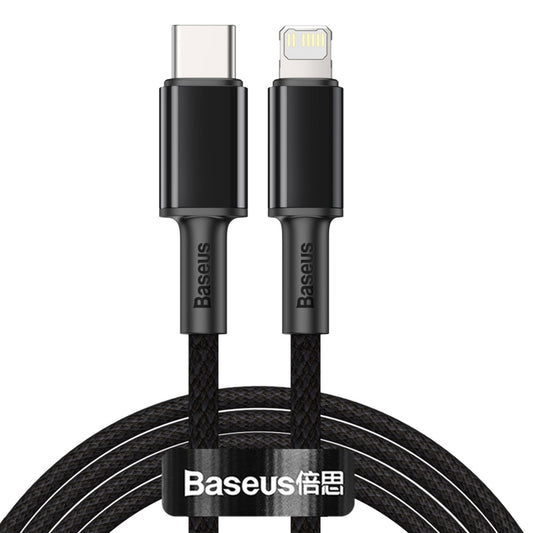 Baseus 20W Typ-C / USB-C auf 8-Pin PD Hochdichtes geflochtenes Schnellladedatenkabel, Länge: 2 m, Länge: 2 m