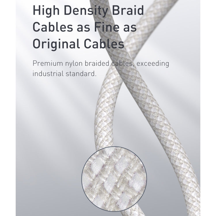 Cable de datos de carga rápida trenzado de alta densidad Baseus 20 W tipo C/USB-C a 8 pines PD, longitud: 2 m, longitud: 2 m
