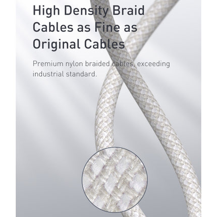 Baseus 20W Type-C / USB-C to 8 Pin PD High-density Braided Fast Charging Data Cable, Length: 2m, Length: 2m
