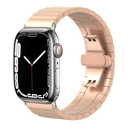 xDfind One-bead Bamboo Solid Stainless Steel Watch Band, For Apple Watch 42 / 44 / 45 / 46 / 49mm 22mm, For Apple Watch 38 / 40 / 41 / S10 42mm 20mm