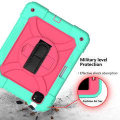 Stoßfeste PC + Silikon-Kombinationshülle mit Halterung &amp; Handschlaufe &amp; Schultergurt, für iPad Air 11 2024 / Air 2022 / 2020 10.9 / Air 2022, für Samsung Galaxy Tab A 10.1 (2019) T510/T515