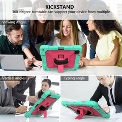 Stoßfeste PC + Silikon-Kombinationshülle mit Halterung &amp; Handschlaufe &amp; Schultergurt, für iPad Air 11 2024 / Air 2022 / 2020 10.9 / Air 2022, für Samsung Galaxy Tab A 10.1 (2019) T510/T515
