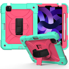 Shockproof PC + Silicone Combination Case with Holder & Hand Strap & Shoulder Strap, For iPad Air 11 2024 / Air 2022 / 2020 10.9 / Air 2022, For Samsung Galaxy Tab A 10.1 (2019) T510/T515