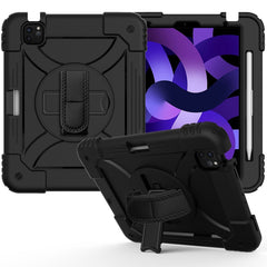 Stoßfeste PC + Silikon-Kombinationshülle mit Halterung &amp; Handschlaufe &amp; Schultergurt, für iPad Air 11 2024 / Air 2022 / 2020 10.9 / Air 2022, für Samsung Galaxy Tab A 10.1 (2019) T510/T515