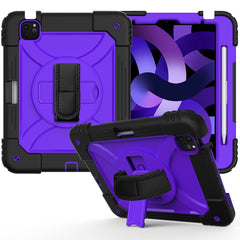 Stoßfeste PC + Silikon-Kombinationshülle mit Halterung &amp; Handschlaufe &amp; Schultergurt, für iPad Air 11 2024 / Air 2022 / 2020 10.9 / Air 2022, für Samsung Galaxy Tab A 10.1 (2019) T510/T515