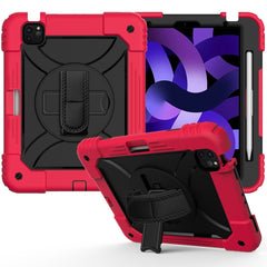 Stoßfeste PC + Silikon-Kombinationshülle mit Halterung &amp; Handschlaufe &amp; Schultergurt, für iPad Air 11 2024 / Air 2022 / 2020 10.9 / Air 2022, für Samsung Galaxy Tab A 10.1 (2019) T510/T515