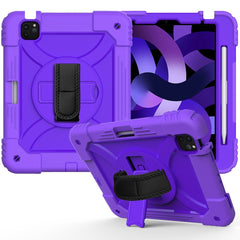 Stoßfeste PC + Silikon-Kombinationshülle mit Halterung &amp; Handschlaufe &amp; Schultergurt, für iPad Air 11 2024 / Air 2022 / 2020 10.9 / Air 2022, für Samsung Galaxy Tab A 10.1 (2019) T510/T515