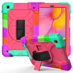 Stoßfeste PC + Silikon-Kombinationshülle mit Halterung &amp; Handschlaufe &amp; Schultergurt, für iPad Air 11 2024 / Air 2022 / 2020 10.9 / Air 2022, für Samsung Galaxy Tab A 10.1 (2019) T510/T515