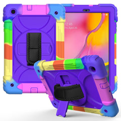 Stoßfeste PC + Silikon-Kombinationshülle mit Halterung &amp; Handschlaufe &amp; Schultergurt, für iPad Air 11 2024 / Air 2022 / 2020 10.9 / Air 2022, für Samsung Galaxy Tab A 10.1 (2019) T510/T515