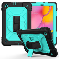 Stoßfeste PC + Silikon-Kombinationshülle mit Halterung &amp; Handschlaufe &amp; Schultergurt, für iPad Air 11 2024 / Air 2022 / 2020 10.9 / Air 2022, für Samsung Galaxy Tab A 10.1 (2019) T510/T515