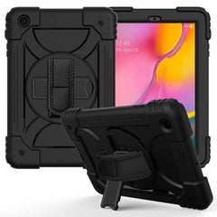 Shockproof PC + Silicone Combination Case with Holder & Hand Strap & Shoulder Strap, For iPad Air 11 2024 / Air 2022 / 2020 10.9 / Air 2022, For Samsung Galaxy Tab A 10.1 (2019) T510/T515