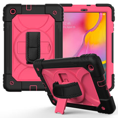 Stoßfeste PC + Silikon-Kombinationshülle mit Halterung &amp; Handschlaufe &amp; Schultergurt, für iPad Air 11 2024 / Air 2022 / 2020 10.9 / Air 2022, für Samsung Galaxy Tab A 10.1 (2019) T510/T515