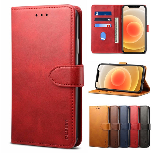 GUSSIM - Funda de piel con tapa horizontal de estilo empresarial con soporte, ranuras para tarjetas y billetera, para iPhone 12 mini, para iPhone 12/12 Pro, para iPhone 12 Pro Max, para Samsung Galaxy A21s