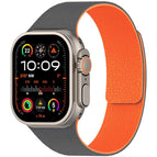 For Apple Watch 42 / 44 / 45 / 46 / 49mm / Grey Orange