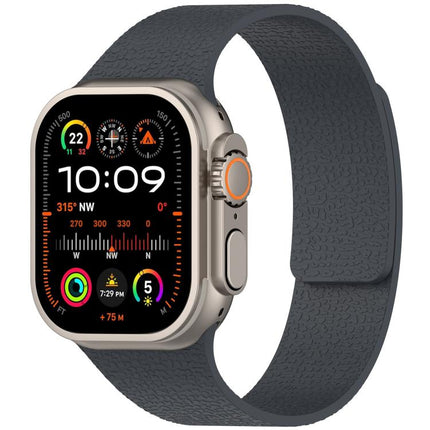 xDfind Litchi Texture Magnetic Silicone Watch Band, For Apple Watch 42 / 44 / 45 / 46 / 49mm, For Apple Watch 38 / 40 / 41 / S10 42mm