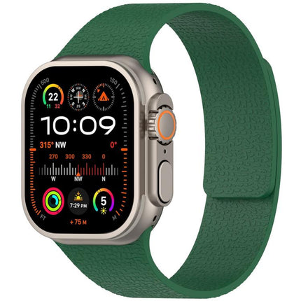 xDfind Litchi Texture Magnetic Silicone Watch Band, For Apple Watch 42 / 44 / 45 / 46 / 49mm, For Apple Watch 38 / 40 / 41 / S10 42mm