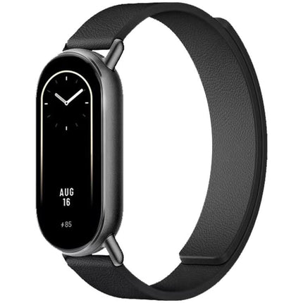 xDfind Flat Head Litchi Texture Magnetic Silicone Watch Band, 14mm, 18mm