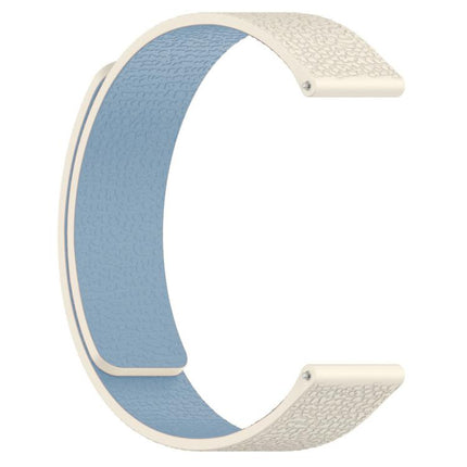 xDfind Flat Head Litchi Texture Magnetic Silicone Watch Band, 18mm, 20mm