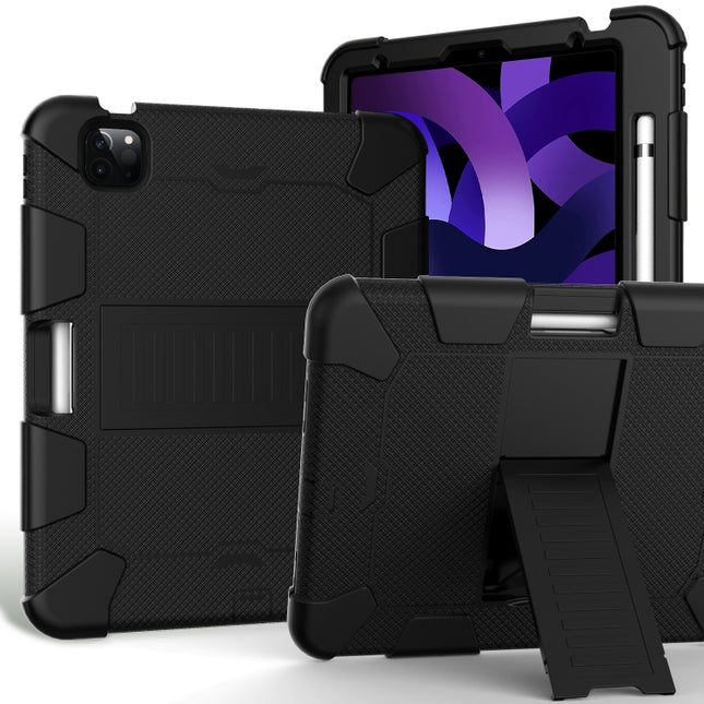 Funda protectora de silicona de dos colores a prueba de golpes con soporte para iPad Air 2022/2020 10.9 y Samsung Galaxy Tab A7 (2020) T500/T505