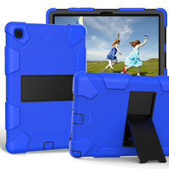 Shockproof Two-Color Silicone Protective Case with Holder, For iPad Air 2022 / 2020 10.9, For Samsung Galaxy Tab A7 (2020) T500/T505