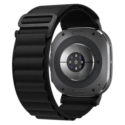 xDfind Black Buckle Loop Nylon Watch Band, For Samsung Galaxy Watch Ultra 47mm / Ultra 2025, For Samsung Galaxy Watch8 / 8 Classic