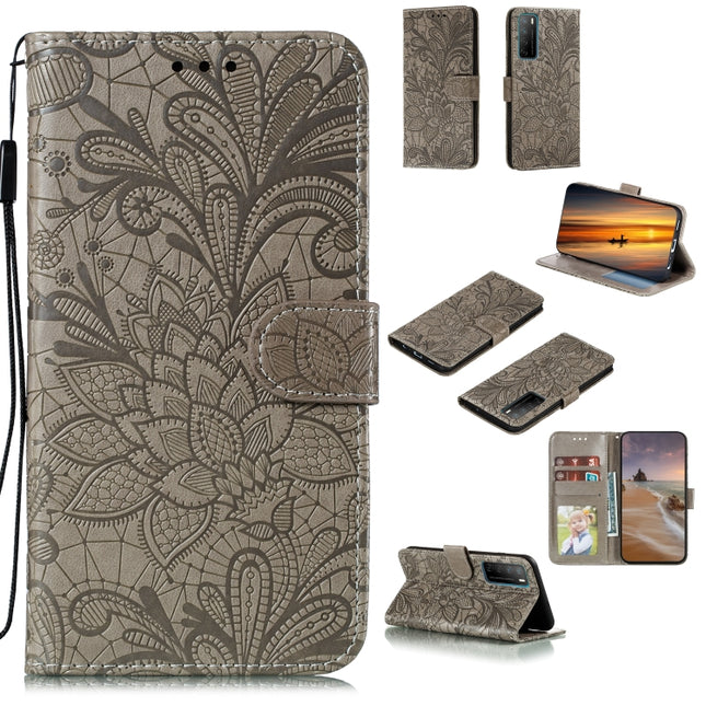 Lace Flower Horizontal Flip Leather Case with Holder & Card Slots & Wallet & Photo Frame, For Huawei Honor Play 4 / Maimang 9 / Mate 40 Lite, For Google Pixel 5, For Google Pixel 5 XL, For Samsung Galaxy A01 Core