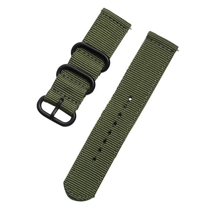 xDfind Ring Buckle Nylon Canvas Watch Band, 18mm, 22mm, 20mm, 24mm