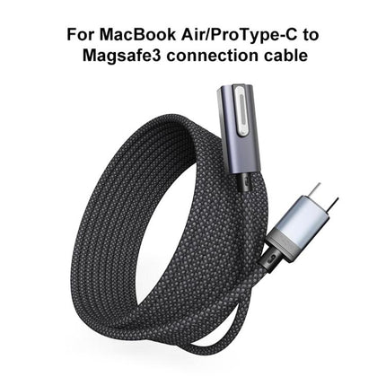 140W Type-C to Magsafe 3 Magnetic Side Bend Charging Cable, Length: 2m, Side Bend