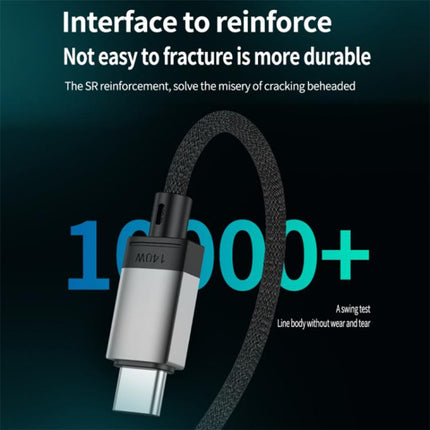 140W Type-C to Magsafe 3 Magnetic Side Bend Charging Cable, Length: 2m, Side Bend