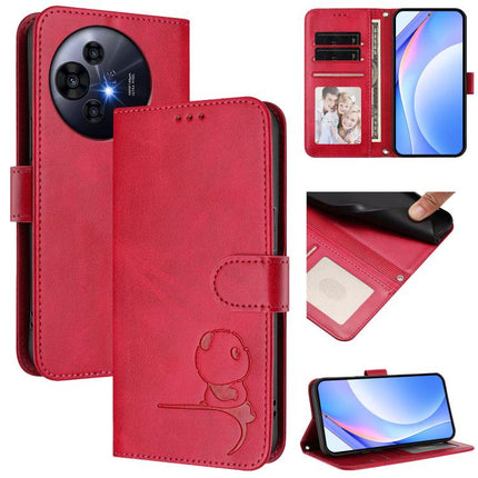 Litter Panda Embossing RFID Leather Phone Case with Lanyard, For TCL 30 Z / 30 LE T602DL, For TCL 40 XL / 40 T T608DL, For TCL 50 LE T510SPP / K23/ K24, For TCL 50 Pro NxtPaper / 50 Nxtpaper
