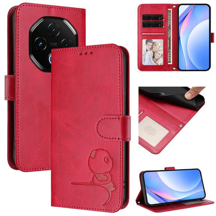 Litter Panda Embossing RFID Leather Phone Case with Lanyard, For UMIDIGI G100x 5G / 4G, For UMIDIGI G100 Pro, For UMIDIGI G100, For UMIDIGI Note 100