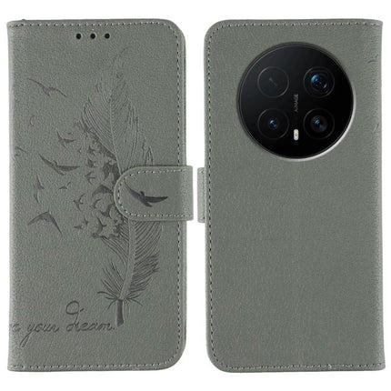 Feather Pattern Litchi Texture Leather Phone Case, For Honor Magic8 Pro, For Honor Magic8, For Honor X7d 5G, For Honor X5c Plus