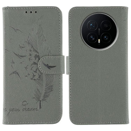 Feather Pattern Litchi Texture Leather Phone Case, For Honor Magic8 Pro, For Honor Magic8, For Honor X7d 5G, For Honor X5c Plus