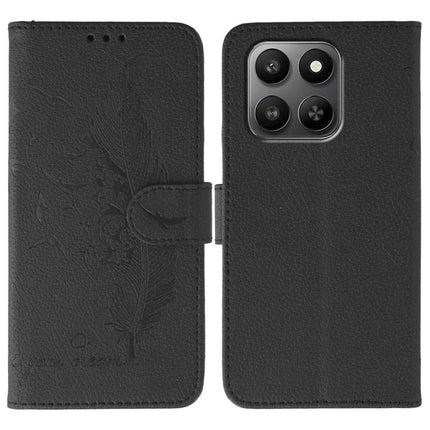 Feather Pattern Litchi Texture Leather Phone Case, For Honor Magic8 Pro, For Honor Magic8, For Honor X7d 5G, For Honor X5c Plus