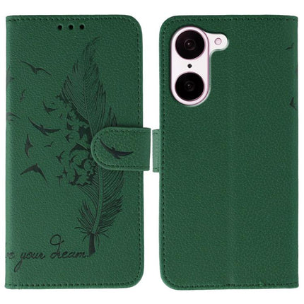 Feather Pattern Litchi Texture Leather Phone Case, For OnePlus Ace 6, For OnePlus 15, For OnePlus Nord 5, For OnePlus Nord CE5