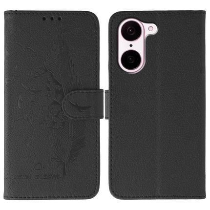 Feather Pattern Litchi Texture Leather Phone Case, For OnePlus Ace 6, For OnePlus 15, For OnePlus Nord 5, For OnePlus Nord CE5