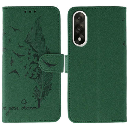 Feather Pattern Litchi Texture Leather Phone Case, For OnePlus Ace 6, For OnePlus 15, For OnePlus Nord 5, For OnePlus Nord CE5